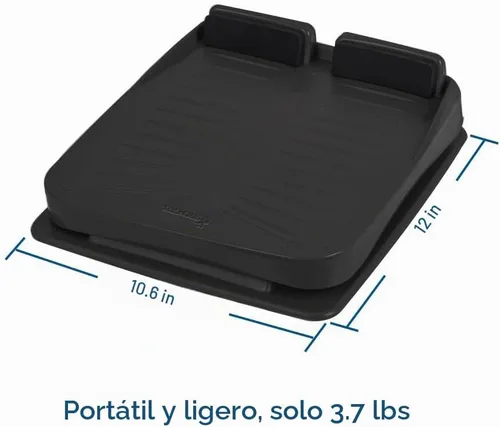 Vista 2 de StrongTek Tabla Inclinada Portátil, Ligera de 3.7 libras, Tabla de Estiramiento de Pantorrillas Ajustable de 5 Niveles (20°–50°) con Superficie
