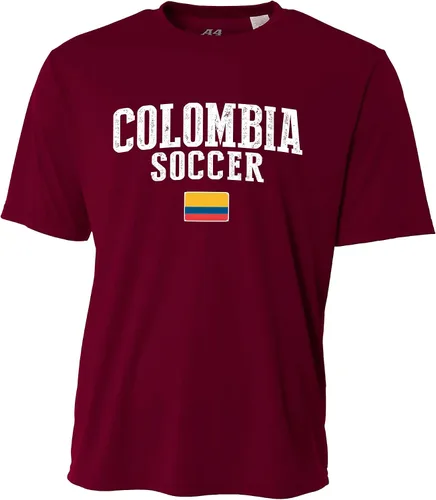 Vista 8 de Colombia Soccer Jersey Equipo Nacional Personalizado Añadir Cualquier Nombre Número Hombres Bandera Adulto Logo Futbol Personalizado