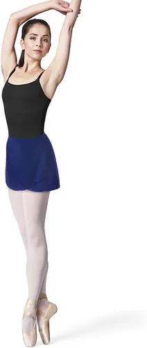 Vista 20 de Bloch Falda de ballet Vera Georgette para mujer, falda cruzada de ballet Vera Georgette Berenjena