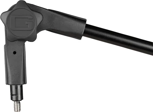 Vista 10 de Gator Frameworks - Soporte de micrófono de perfil delgado montado en escritorio con brazo de boom para transmisiones, podcasts, creación