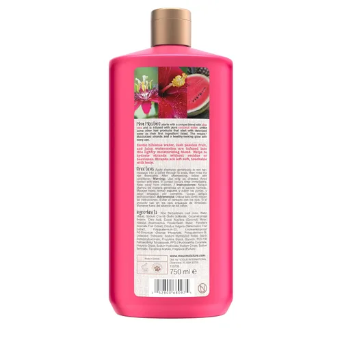 Vista 9 de Maui Moisture Champú de agua ligero de hidratación + hibisco, champú hidratante suaviza y apaga el cabello ondulado y rizado con aloe vera