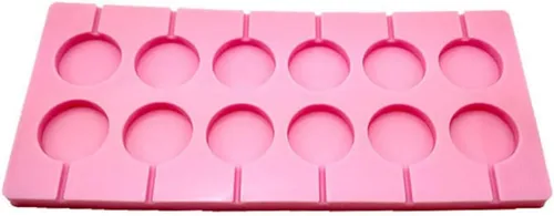 Vista 8 de Ciieeo Moldes redondos para piruletas de 12 capacidades, kit de moldes para Halloween, Navidad, caramelo duro, chocolate, chocolate de Navidad
