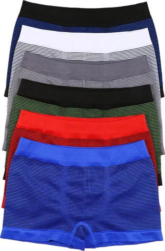 Vista 3 de ToBeInStyle Paquete de 6 calzoncillos tipo bóxer de microfibra sin costuras con apliques para niño