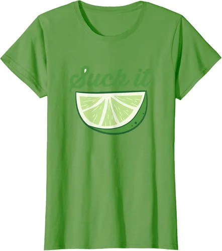 Vista 4 de Funny Lime Suck It Cinco De Mayo Citrus Sour Lime Camiseta, Blanco, S