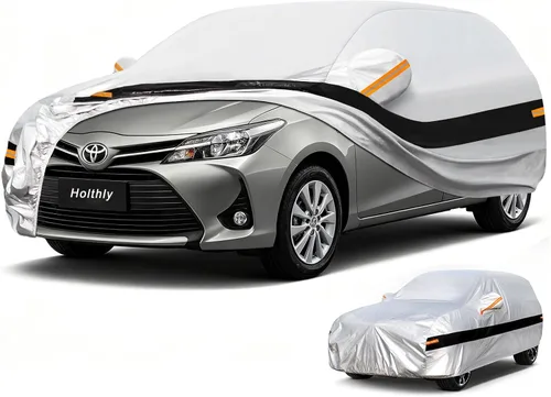 Vista 37 de Funda para Automóvil de 10 Capas Impermeable para Todo Clima para Coupé Hatchback, 100% Impermeable Fundas para Automóvil de Exterior Ajuste
