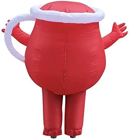 Vista 2 de Disfraz inflable para adultos Kool-Aid, Rojo