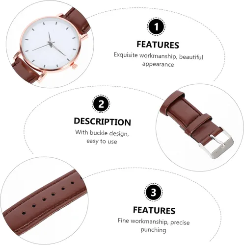 Vista 2 de SHOWERORO Relojes de cuarzo para hombre, regalos de negocios para hombres, reloj casual para hombre de negocios, regalos para hombres de ocio, reloj