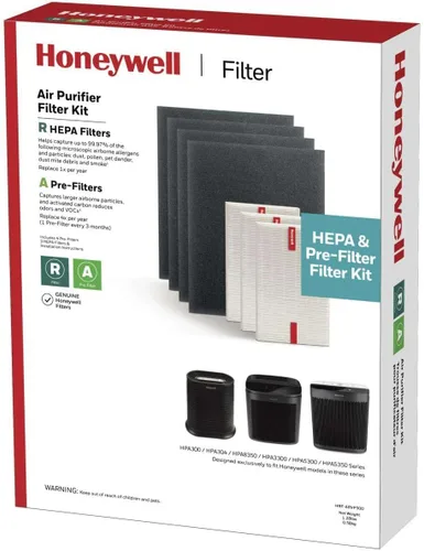 Vista 9 de Honeywell Kit de Repuesto de Filtro Purificador de Aire HEPA para Purificadores de Aire de las Series HPA300, HPA3300, HPA5300, HPA8350, Paquete