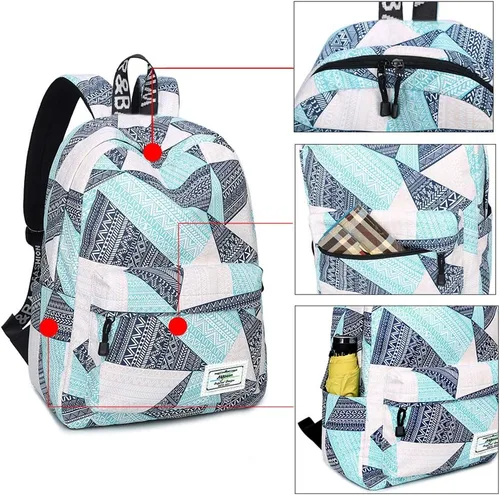Vista 4 de Mygreen - Mochila escolar con bonitos diseños para niños y niñas, 11.5 x 15.7 x 5.1 pulgadas