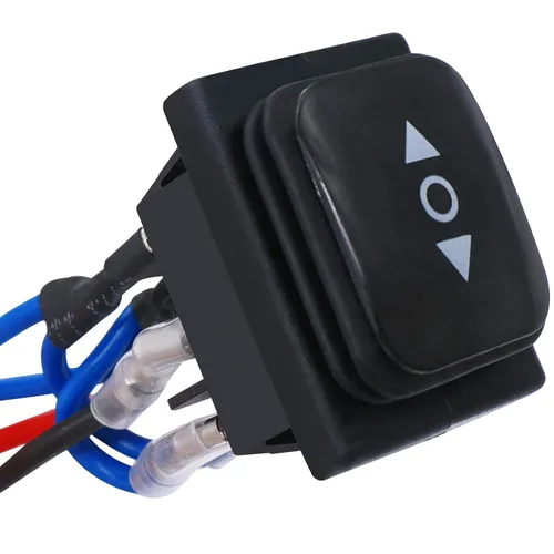 Vista 10 de TWTADE Interruptor de inversión de polaridad de bloqueo 12V 10A Control de motor CC 6 pines 3 posiciones ON-OFF AC 110V-220V Interruptor de palanca