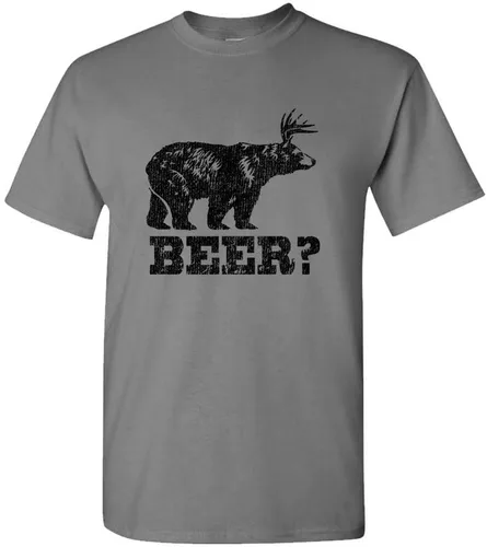 Vista 3 de The Goozler Retro Deer Beer Bear - Camiseta