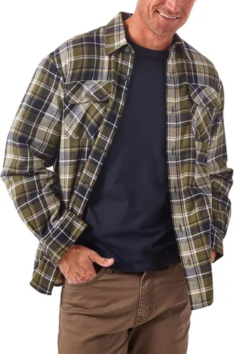 Vista 15 de Wrangler Authentics Men's Long Sleeve Sherpa Lined Shirt Jacket Índigo