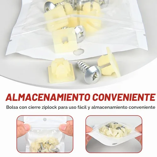 Vista 5 de Nilight Kit de tornillos para matrícula, tornillos de acero inoxidable con Kit de tornillos para placa de matrícula de 10