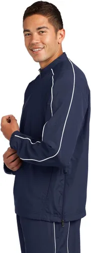 Vista 4 de Sport-Tek Camisa de viento con cremallera de 14 para hombre