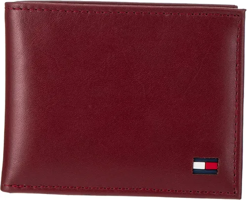 Vista 5 de Tommy Hilfiger Cartera de cuero genuino para hombre con múltiples ranuras para tarjetas