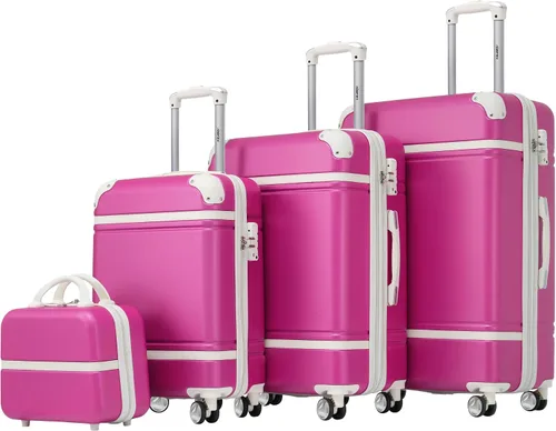 Vista 53 de Merax Equipaje Sets 2 piezas Hardshell 20&28 IN Maleta Set con bolsa de lona
