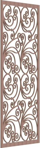 Vista 31 de 9 3/8"W x 24 3/8"H x 1/4"T Marilla Decorativos Paneles de Pared de Madera Calado, Abedul