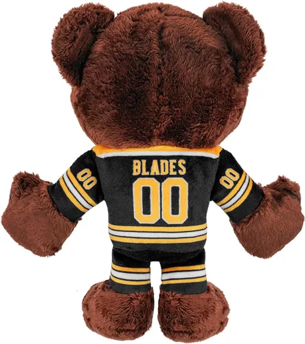 Vista 7 de Bleacher Creatures Boston Bruins Blades 8" Kuricha Mascot Sentada de Peluche - Suave Inspirado en Mascota Chibi de la NHL