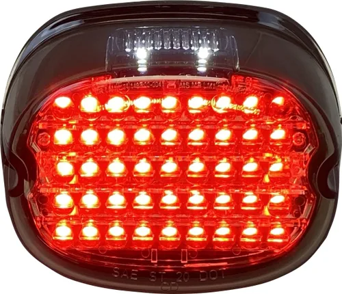 Vista 4 de Custom Dynamics Luz trasera LED de perfil bajo rojo - Sin ventana