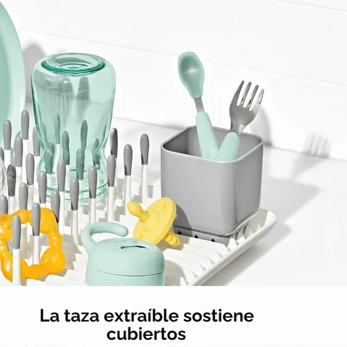 Vista 5 de OXO Tot - Escurridor de biberones con tabla de drenaje, estante de secado portátil