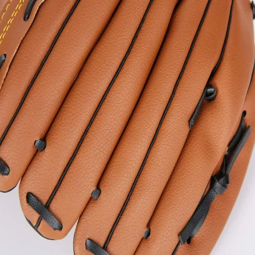 Vista 5 de Guantes de béisbol y sóftbol – Lanzamiento con mano derecha de 10.5 pulgadas para niños, jóvenes y adultos, guante de béisbol fácil de romper