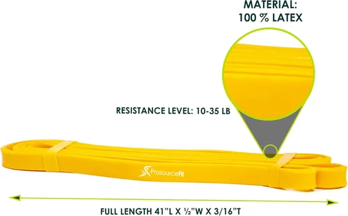 Vista 2 de ProsourceFit Xfit Power Resistance Bands, Heavy Duty 41” Long for Cross-Training, Assisted Pull-Ups, Powerlifting, Mobility, Full Body Workouts and