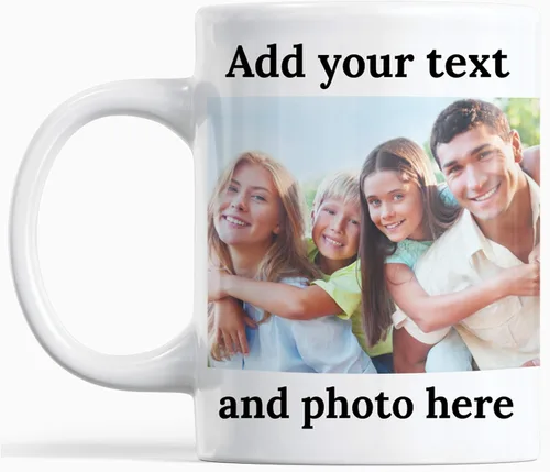 Vista 18 de Tazas de café con foto personalizada, 11 onzas, color negro con imagen, texto, regalos personalizados, taza de cerámica personalizada, gran regalo