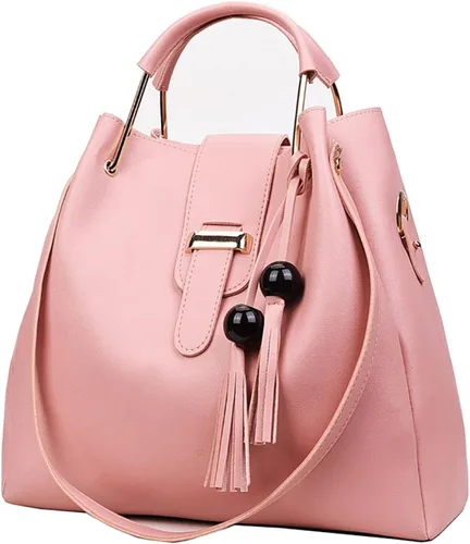Vista 4 de Bolsas de hombro para mujer, juego de 3 piezas, bolsa cruzada, cartera, bolsa de hombro, asa superior
