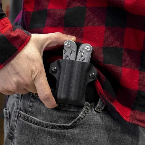 Vista 3 de Clip & Carry Kydex - Funda multiherramienta para suspensión Gerber, fabricada en Estados Unidos, funda para múltiples herramientas, color negro