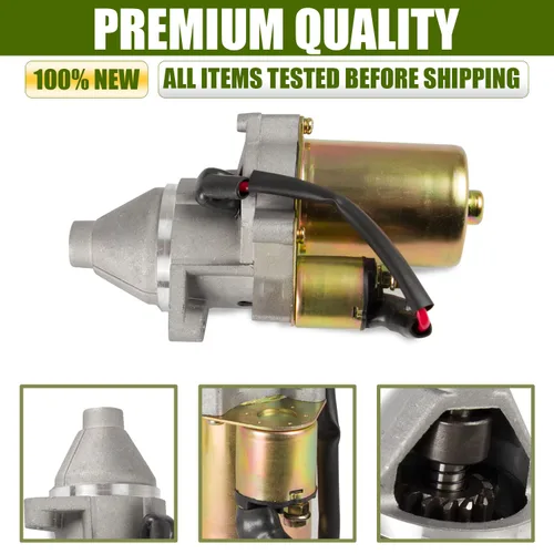Vista 3 de Motor de arranque compatible con Honda GX340 GX390 GX420 11HP 13HP 16HP Afron, Allmand, Ditch Witch, con solenoide. Reemplaza 1280002750