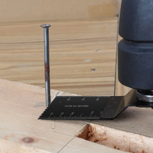 Vista 5 de Juego de hojas de sierra oscilantes de madera mixta para Fein Multimaster, cable Porter Rockwell, Black & Decker, Bosch Craftsman, Ridgid Ryobi