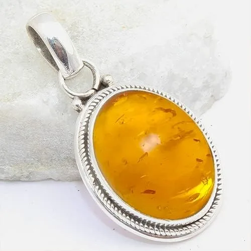 Vista 2 de Colgante de plata de ley 925 Joyería de plata hecha a mano para mujer, colgante de piedras preciosas naturales, regalo perfecto para ella