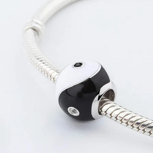Vista 3 de Dijes de plata de ley 925 para pulsera y collar Pandora, regalos de joyería para mujeres