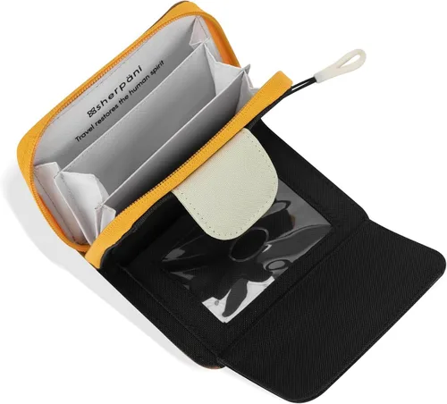 Vista 20 de Sherpani Barcelona, pequeña cartera de nailon plegable con bolsillo con cremallera para mujer, bolsa de viaje, protección RFID