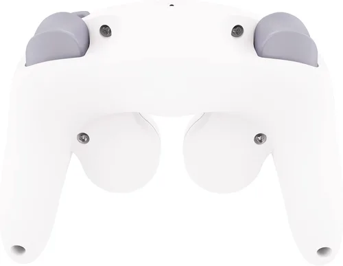 Vista 6 de eXtremeRate Placa trasera blanca para Nintendo Gamecube Controller, cubierta de repuesto de agarre suave al tacto con botones para Nintendo Gamecube
