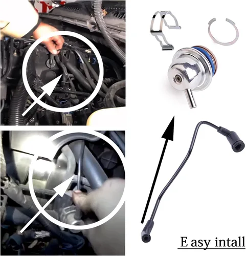 Vista 5 de 17113556 Regulador de presión de inyección de combustible Manguera de línea de vacío compatible con GM H2 Buick Isuzu, Chevy Avalanche Express