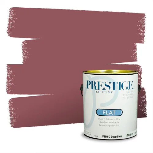 Vista 299 de Prestige Paints Pintura exterior e imprimación en uno, 1 galón, plano, coincidencia comparable de Valspar* Amber Rose*