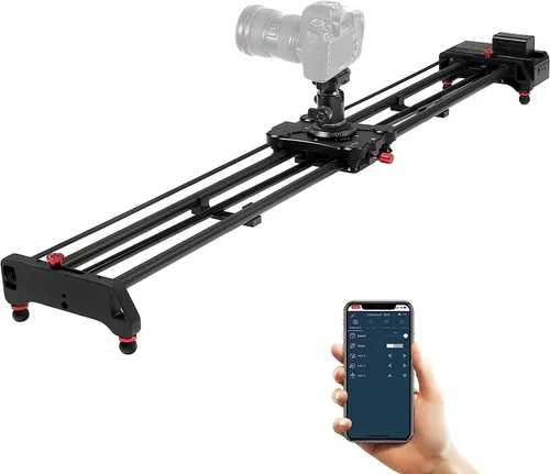 Vista 14 de Sistema de Riel Deslizante de Pista de Cámara Dolly con Lapso de Tiempo Motorizado y Toma de Video con Seguimiento de Enfoque y Toma Panorámica