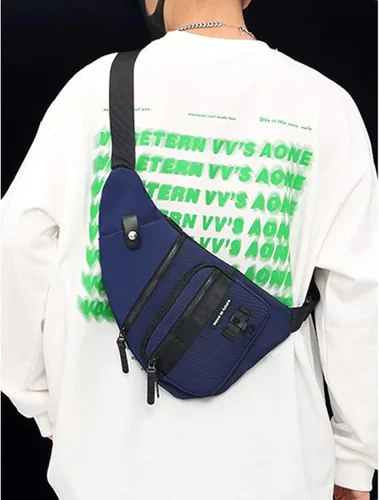 Vista 8 de Qidelong Bolso bandolera antirrobo cruzado en el pecho, mochila de hombro para mujeres y hombres, bolsa de bolsillo personal ligera para senderismo