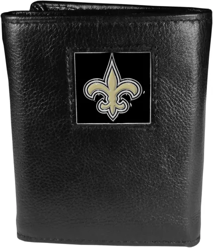 Vista 2 de Siskiyou Sports Men's Deluxe Leather Tri-fold Wallet Packaged in Gift Box