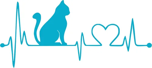Vista 5 de JMM Industries - Pegatina de vinilo troquelada para parachoques de coche, diseño de corazón de gato, calidad premium, resistente a los rayos UV