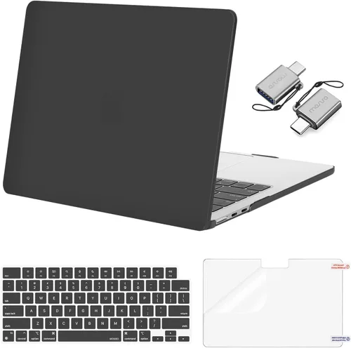 Vista 50 de Mosiso Funda para MacBook Air de 13 y 13.6 pulgadas, 2024, 2023 y 2022, M3 A3113, M2 A2681, Touch ID, carcasa rígida, cubierta de teclado, protector