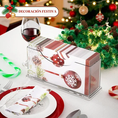 Vista 6 de Servilletero para toallas de invitados para baño, transparente, impermeable, vertical, desechable, servilletas, bandeja para toalla de mano, bandeja