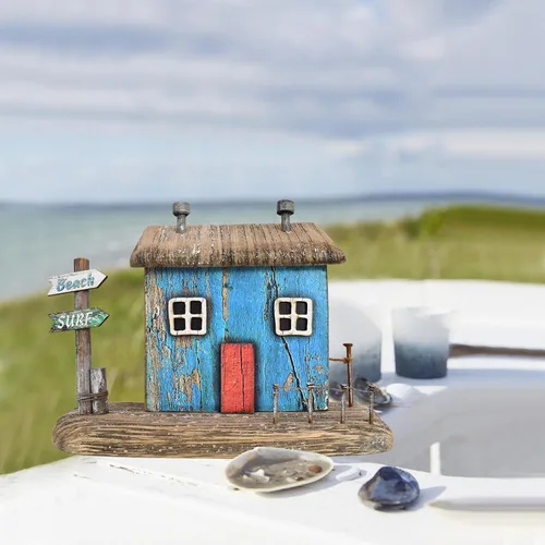 Vista 4 de Decoración náutica, letrero de madera para faro de mesa costera, centro de mesa costera, decoración temática de playa, decoración decorativa de Casa