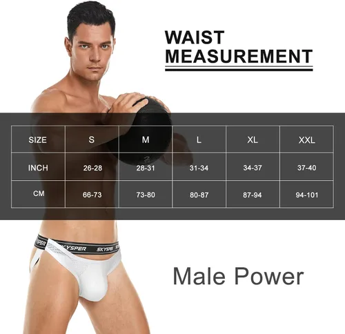 Vista 5 de SKYSPER Jockstrap - Correas de entrenamiento para hombre, ropa interior atlética para apoyo, tangas sexy
