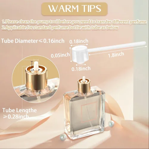 Vista 6 de Tessco for you 21 botellas de perfume recargables de viaje de 0.3 fl oz, mini botella de perfume de colonia, bolsillo vacío para viajes y salidas