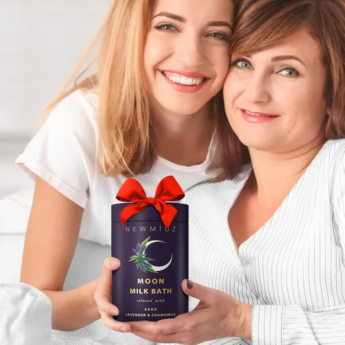 Vista 5 de Remojo de baño de leche lunar de salvia limpiadora - Lavanda Manzanilla - Hidrata y suaviza la piel Alivio espiritual del estrés Regalos