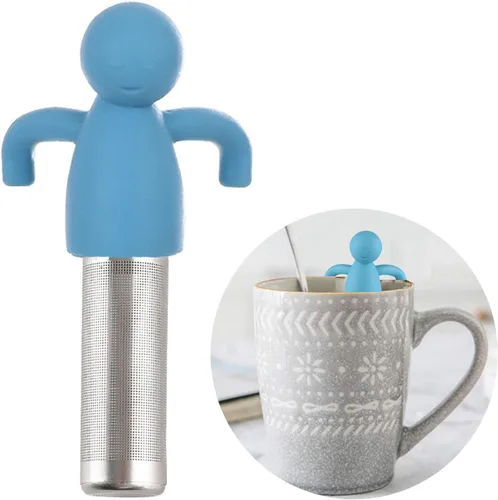 Vista 12 de Leden Infusor de té para té de hojas sueltas Lindo Colador de Té Bola de Acero Inoxidable Malla Extra Fina Filtro Empinador de Té para Taza Mug