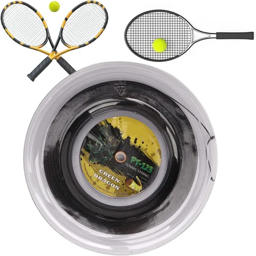 Vista 2 de Raqueta de tenis de poliéster duradero para un uso seguro Potencia adecuada para adolescentes raqueta de tenis de 0.049 in