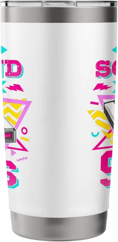Vista 4 de 90s Nostalgia Retro 90s Dial Up Internet Vintage Stainless Steel Insulated Tumbler